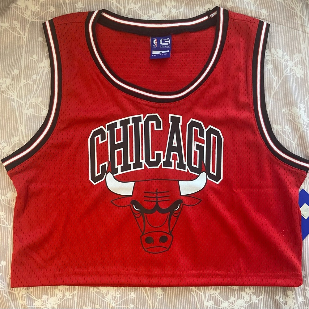 Ultra Game Chicago Bulls Crop Jersey